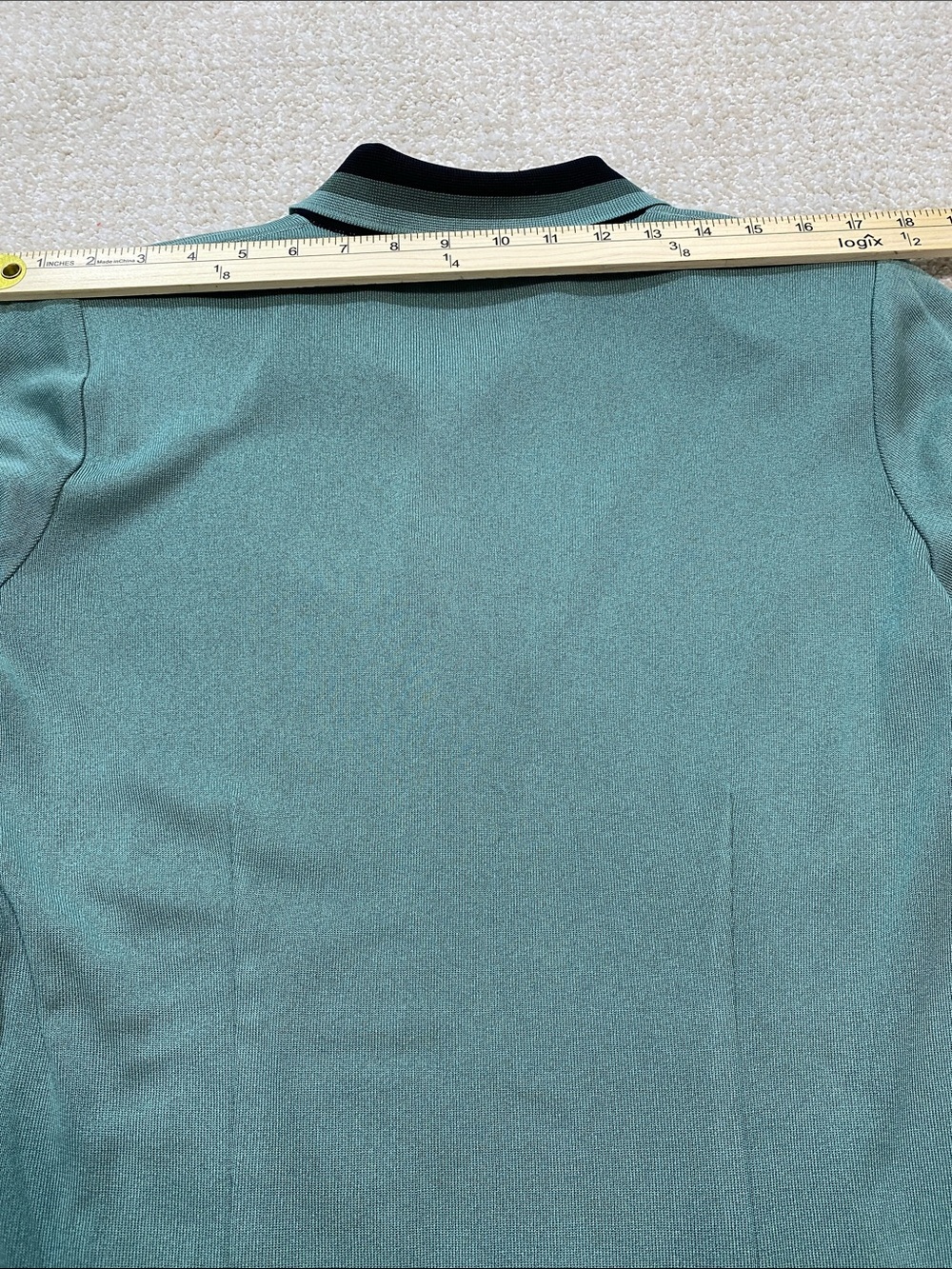 Misook Sage Green Open-Front Jacket with Black Trim 100% Acrylic Size S - Picture 13 of 16
